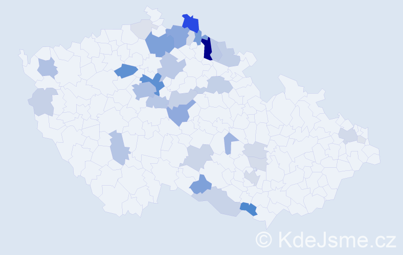 Příjmení: 'Lauerová', počet výskytů 117 v celé ČR