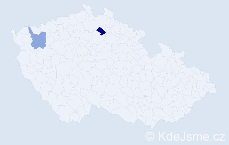 Příjmení: 'Čanakyová', počet výskytů 2 v celé ČR