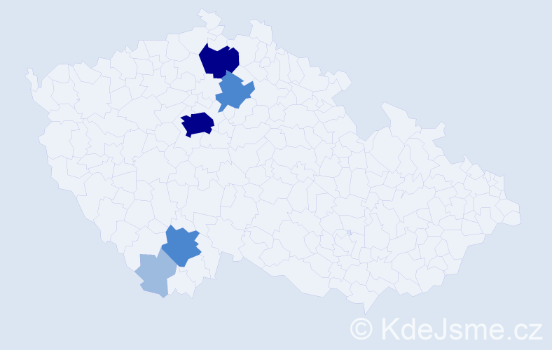 Příjmení: 'Zemjánková', počet výskytů 13 v celé ČR