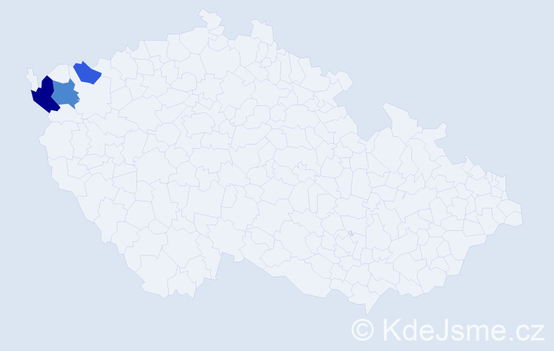 Příjmení: 'Gbur', počet výskytů 10 v celé ČR