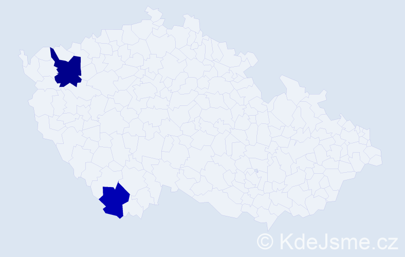 Příjmení: 'Chekalin', počet výskytů 3 v celé ČR