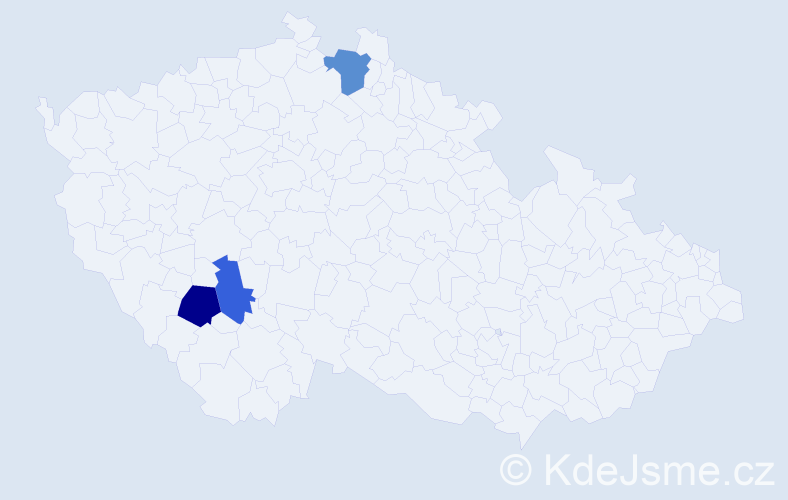 Příjmení: 'Raffel', počet výskytů 8 v celé ČR