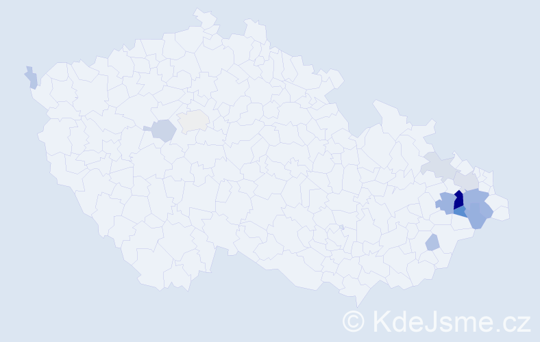 Příjmení: 'Krompolcová', počet výskytů 49 v celé ČR