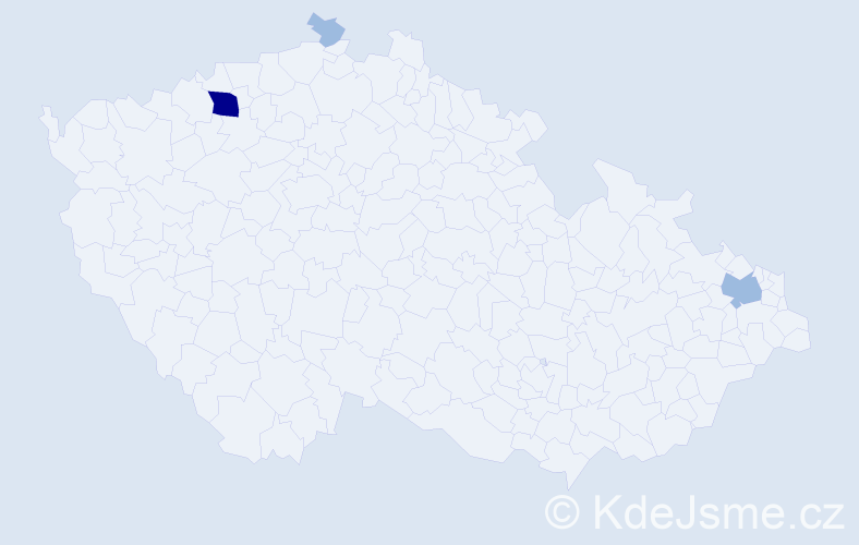Příjmení: 'Weihsová', počet výskytů 6 v celé ČR