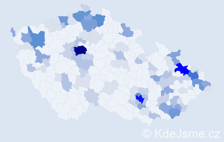 Příjmení: 'Heinrich', počet výskytů 303 v celé ČR