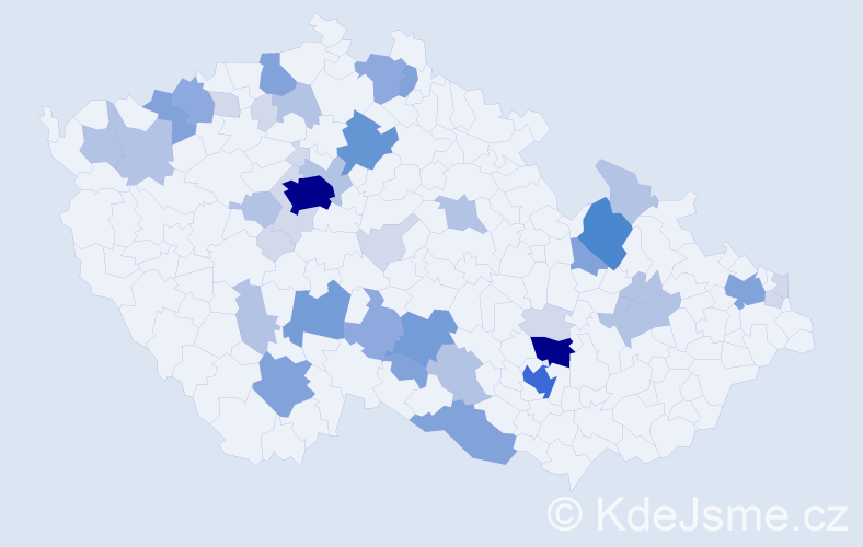Příjmení: 'Foit', počet výskytů 137 v celé ČR