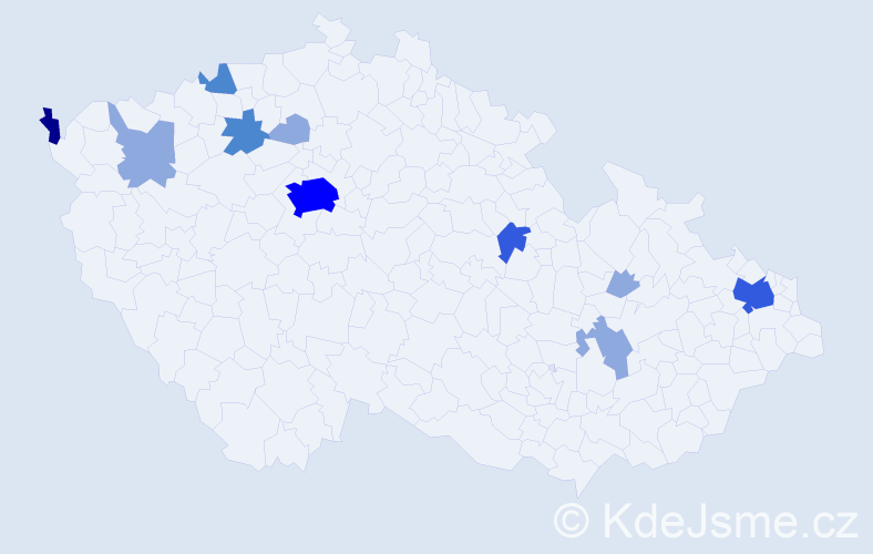 Příjmení: 'Atanasovová', počet výskytů 23 v celé ČR
