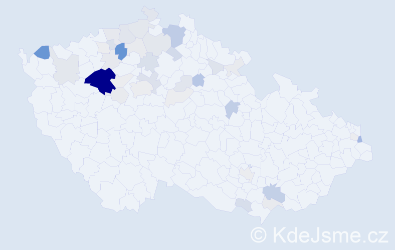 Příjmení: 'Gebhart', počet výskytů 134 v celé ČR