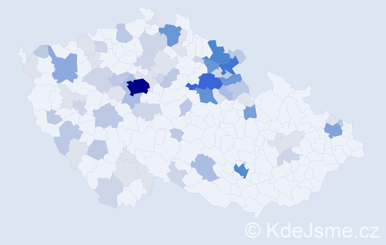 Příjmení: 'Obstová', počet výskytů 243 v celé ČR