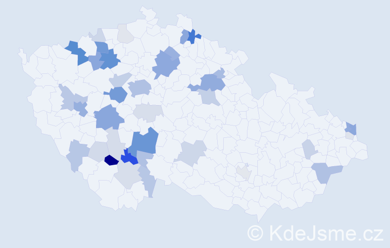 Příjmení: 'Lálová', počet výskytů 146 v celé ČR