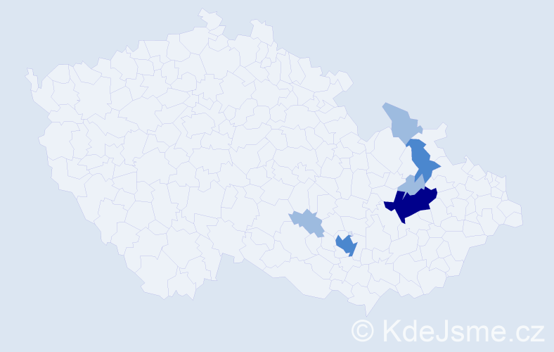 Příjmení: 'Kunzfeld', počet výskytů 11 v celé ČR