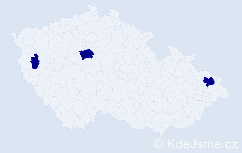 Příjmení: 'Stachowiak', počet výskytů 3 v celé ČR