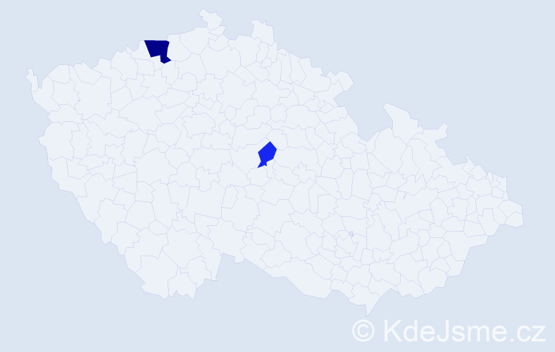 Příjmení: 'Tcaciuc', počet výskytů 6 v celé ČR