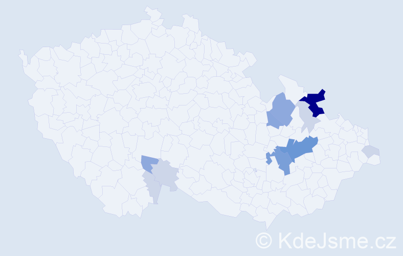 Příjmení: 'Lant', počet výskytů 34 v celé ČR