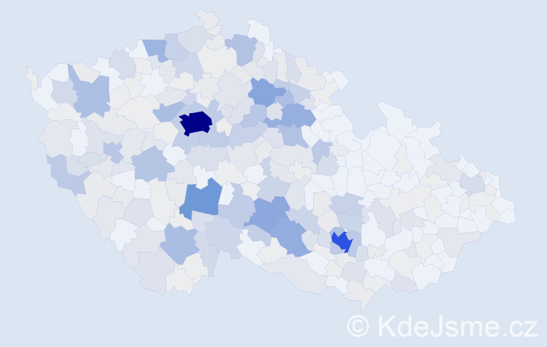 Příjmení: 'Kazdová', počet výskytů 1078 v celé ČR