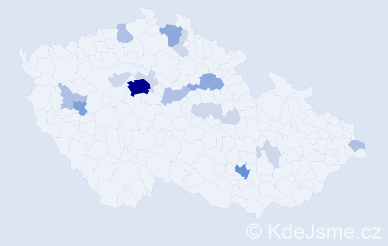 Příjmení: 'Basarab', počet výskytů 46 v celé ČR