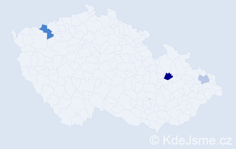 Příjmení: 'Oczkowski', počet výskytů 3 v celé ČR