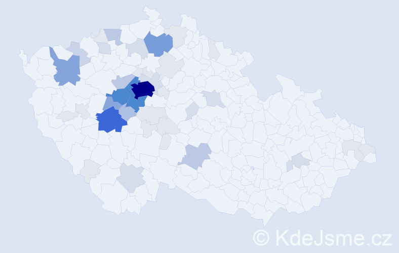 Příjmení: 'Šinágl', počet výskytů 172 v celé ČR