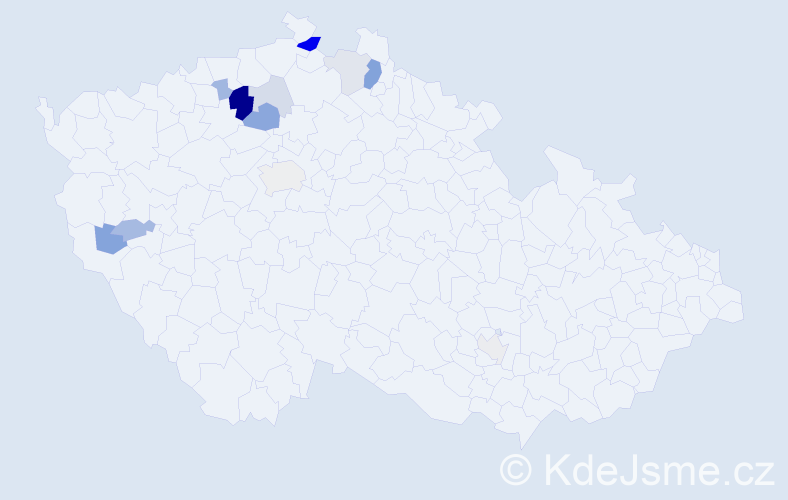 Příjmení: 'Drátovníková', počet výskytů 26 v celé ČR