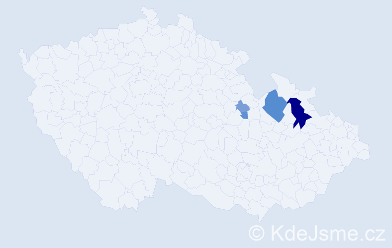 Příjmení: 'Glembeková', počet výskytů 11 v celé ČR
