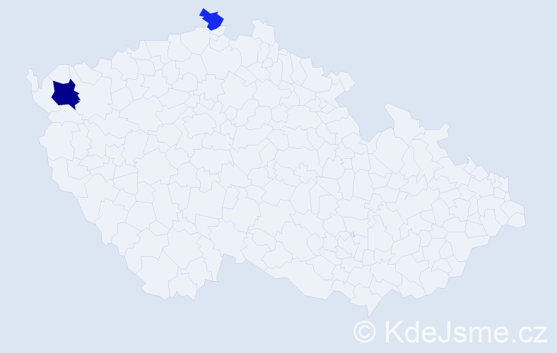 Příjmení: 'Freundorfer', počet výskytů 4 v celé ČR