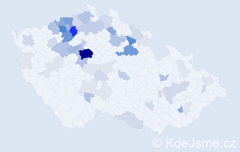 Příjmení: 'Rulfová', počet výskytů 218 v celé ČR