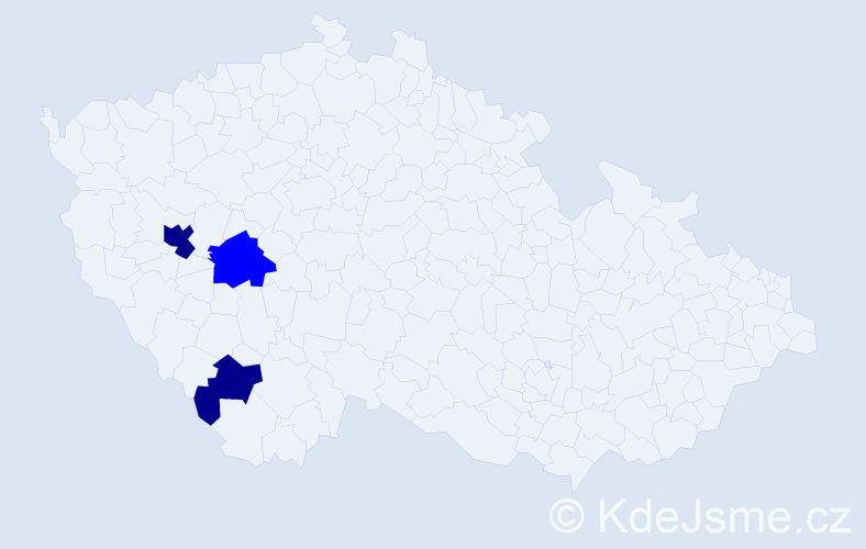 Příjmení: 'Breklerová', počet výskytů 5 v celé ČR