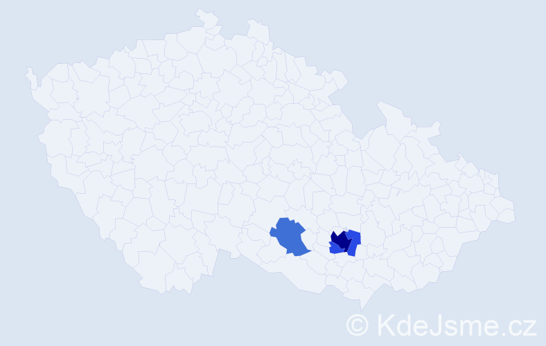 Příjmení: 'Farsová', počet výskytů 8 v celé ČR