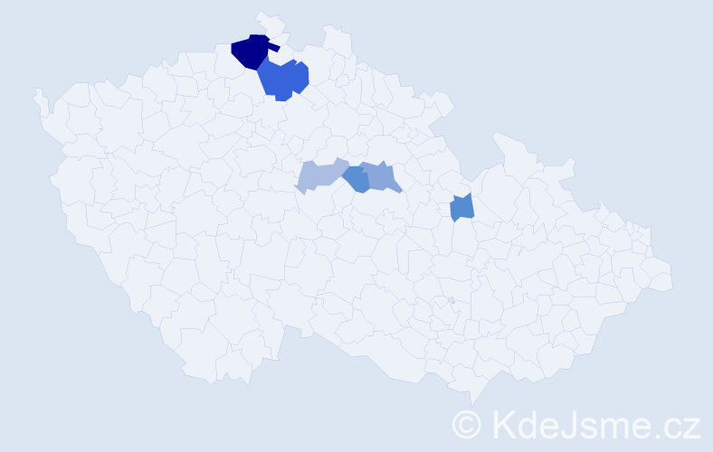 Příjmení: 'Obergries', počet výskytů 16 v celé ČR