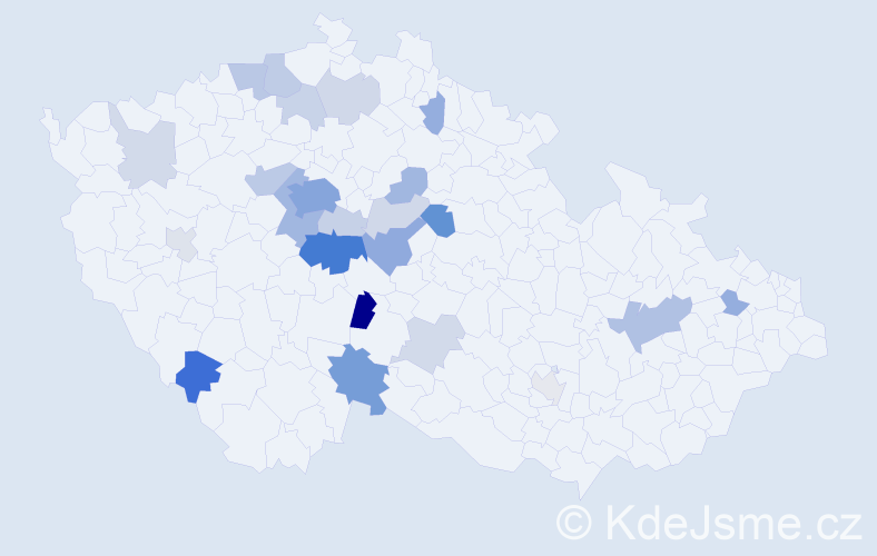 Příjmení: 'Leblová', počet výskytů 72 v celé ČR