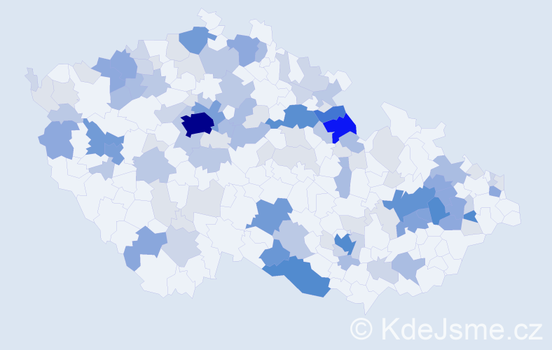 Příjmení: 'Pop', počet výskytů 392 v celé ČR