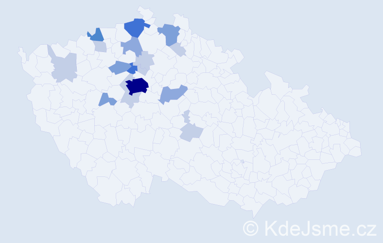 Příjmení: 'Strunecká', počet výskytů 48 v celé ČR