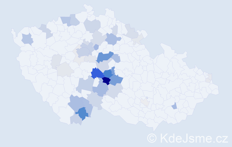 Příjmení: 'Vejsadová', počet výskytů 168 v celé ČR