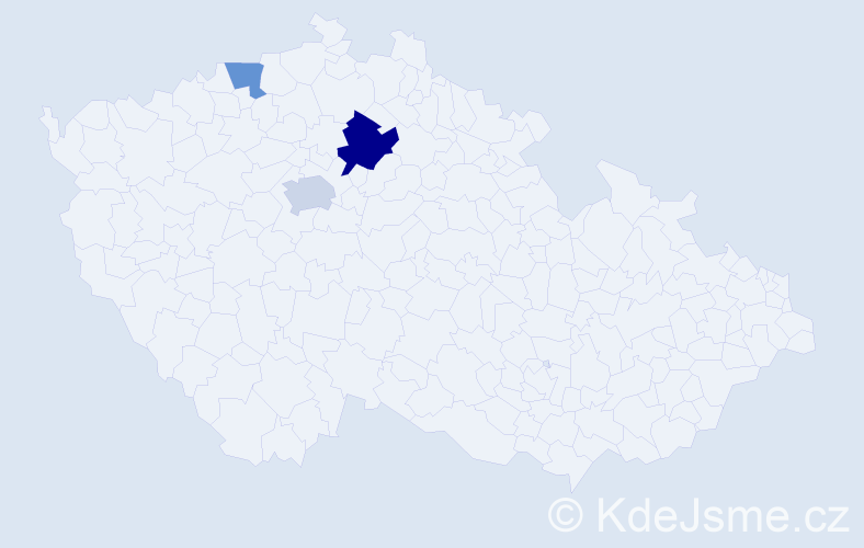 Příjmení: 'Pašinger', počet výskytů 10 v celé ČR