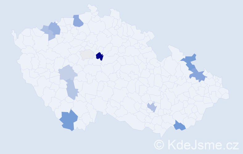 Příjmení: 'Lerche', počet výskytů 27 v celé ČR