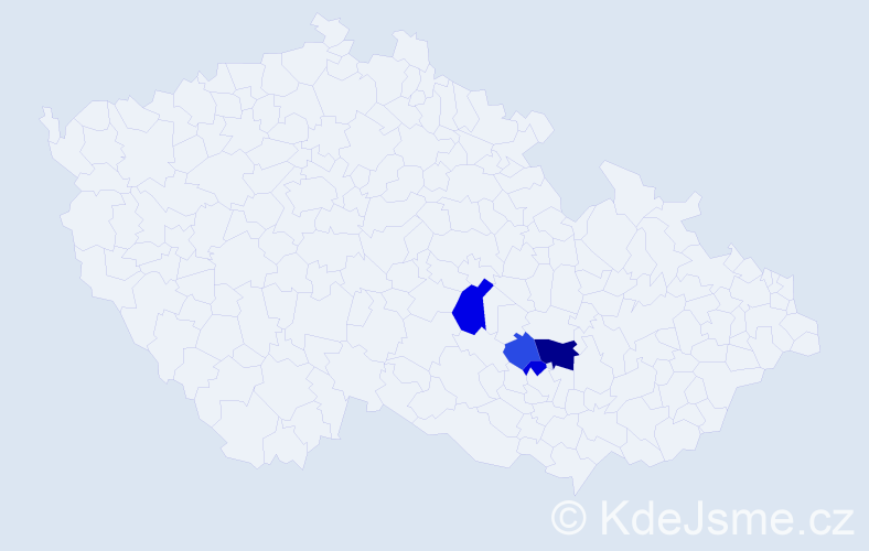 Příjmení: 'Simetinger', počet výskytů 7 v celé ČR