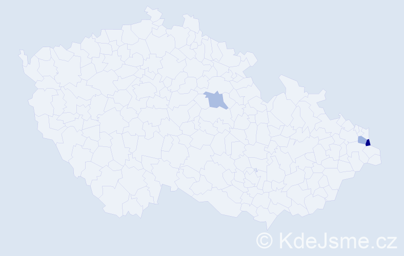 Příjmení: 'Honkisz', počet výskytů 4 v celé ČR