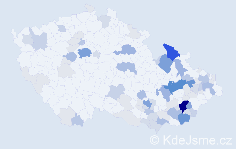 Příjmení: 'Chromek', počet výskytů 269 v celé ČR