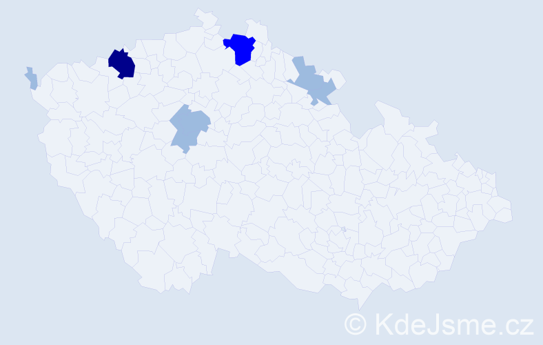 Příjmení: 'Prokopčáková', počet výskytů 12 v celé ČR
