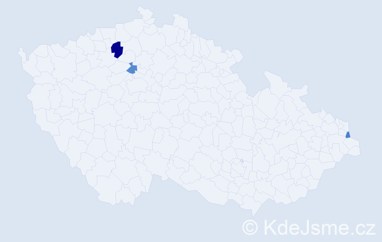 Příjmení: 'Tunkelová', počet výskytů 4 v celé ČR