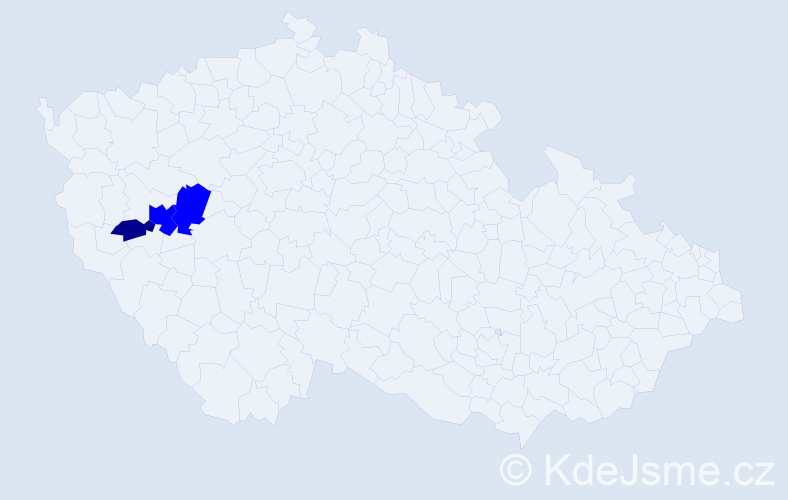 Příjmení: 'Puhmanová', počet výskytů 4 v celé ČR