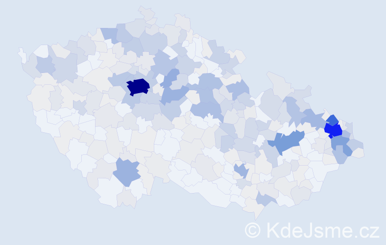 Příjmení: 'Dudek', počet výskytů 1363 v celé ČR