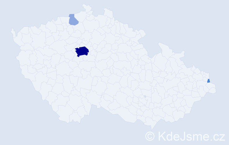 Příjmení: 'Sengerová', počet výskytů 10 v celé ČR