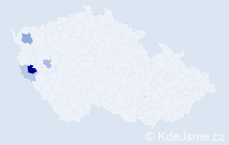 Příjmení: 'Argmannová', počet výskytů 11 v celé ČR