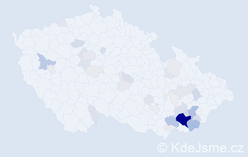 Příjmení: 'Fornůsková', počet výskytů 143 v celé ČR