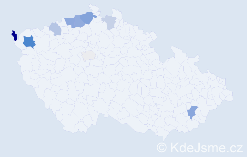 Příjmení: 'Mandzák', počet výskytů 17 v celé ČR