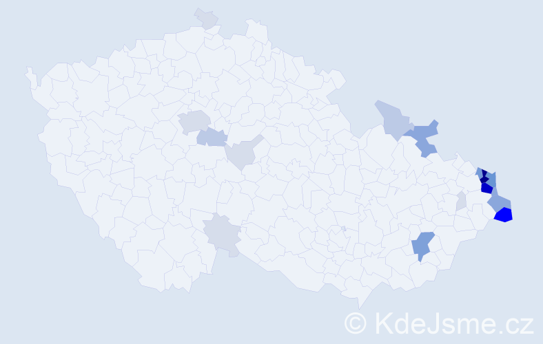 Příjmení: 'Gawlas', počet výskytů 89 v celé ČR