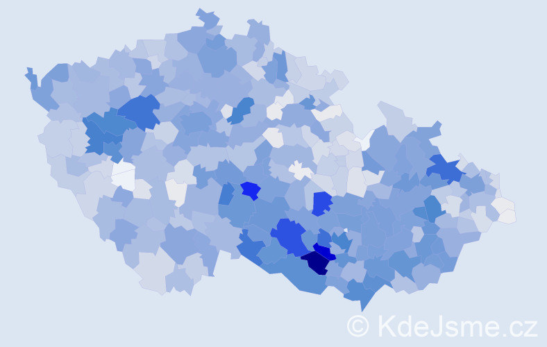 Příjmení: 'Čechová', počet výskytů 6799 v celé ČR