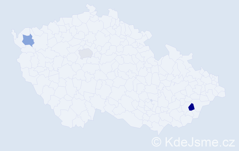 Příjmení: 'Zechnerová', počet výskytů 10 v celé ČR