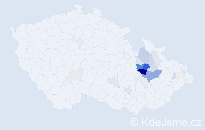 Příjmení: 'Nantlová', počet výskytů 79 v celé ČR